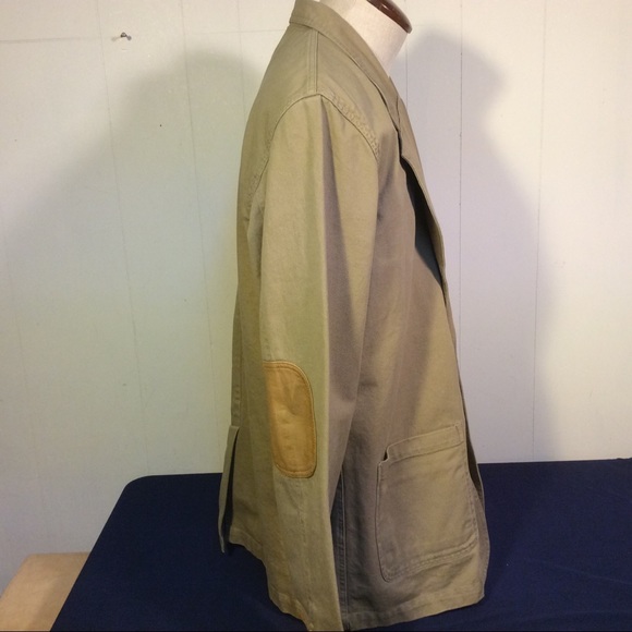 Orvis Canvas Safari jacket with elbow patches mens - Picture 5 of 11
